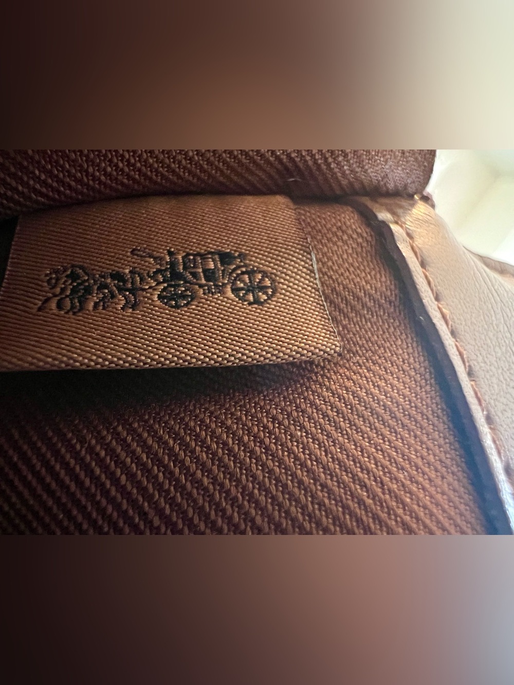 Coach Signature Wallet With Checkbook in Brown - Picture 8 of 12